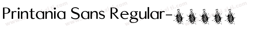 Printania Sans Regular字体转换